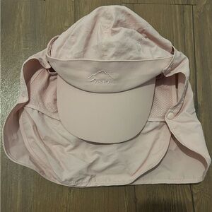 Pink Sun Hat with Neck Flap